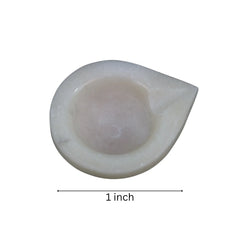 Handcrafted Marble Deepam/DIyas-Perfect for Puja & Home Decor   Marble Soft Stone
