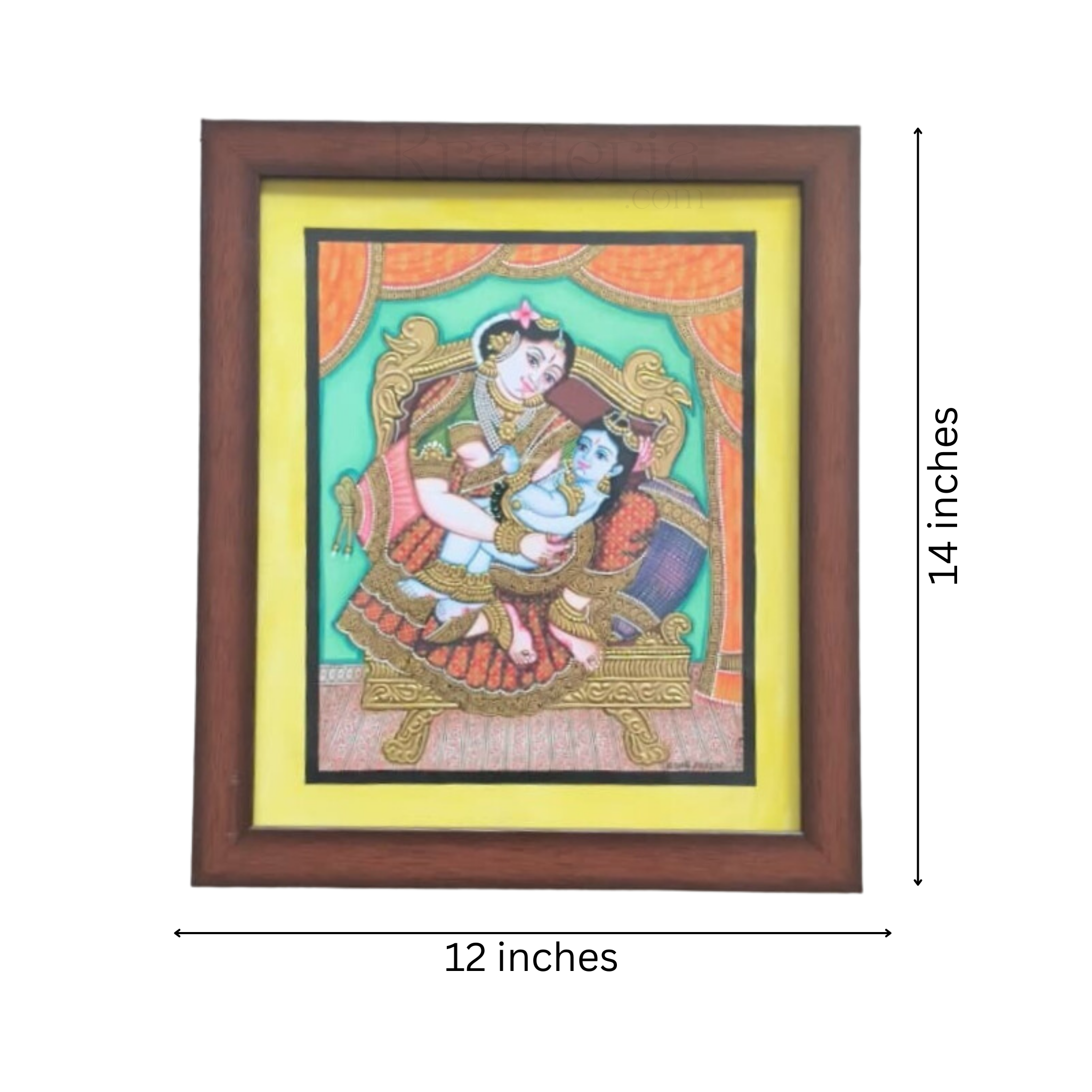 Mysore Yashodha With Krishna Painting