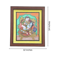 Mysore Yashodha With Krishna Painting