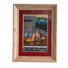 The Divine Couple - Radha and Krishna at Leisure Painting