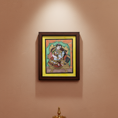 Mysore Yashodha With Krishna Painting | 22KT Gold Leaf