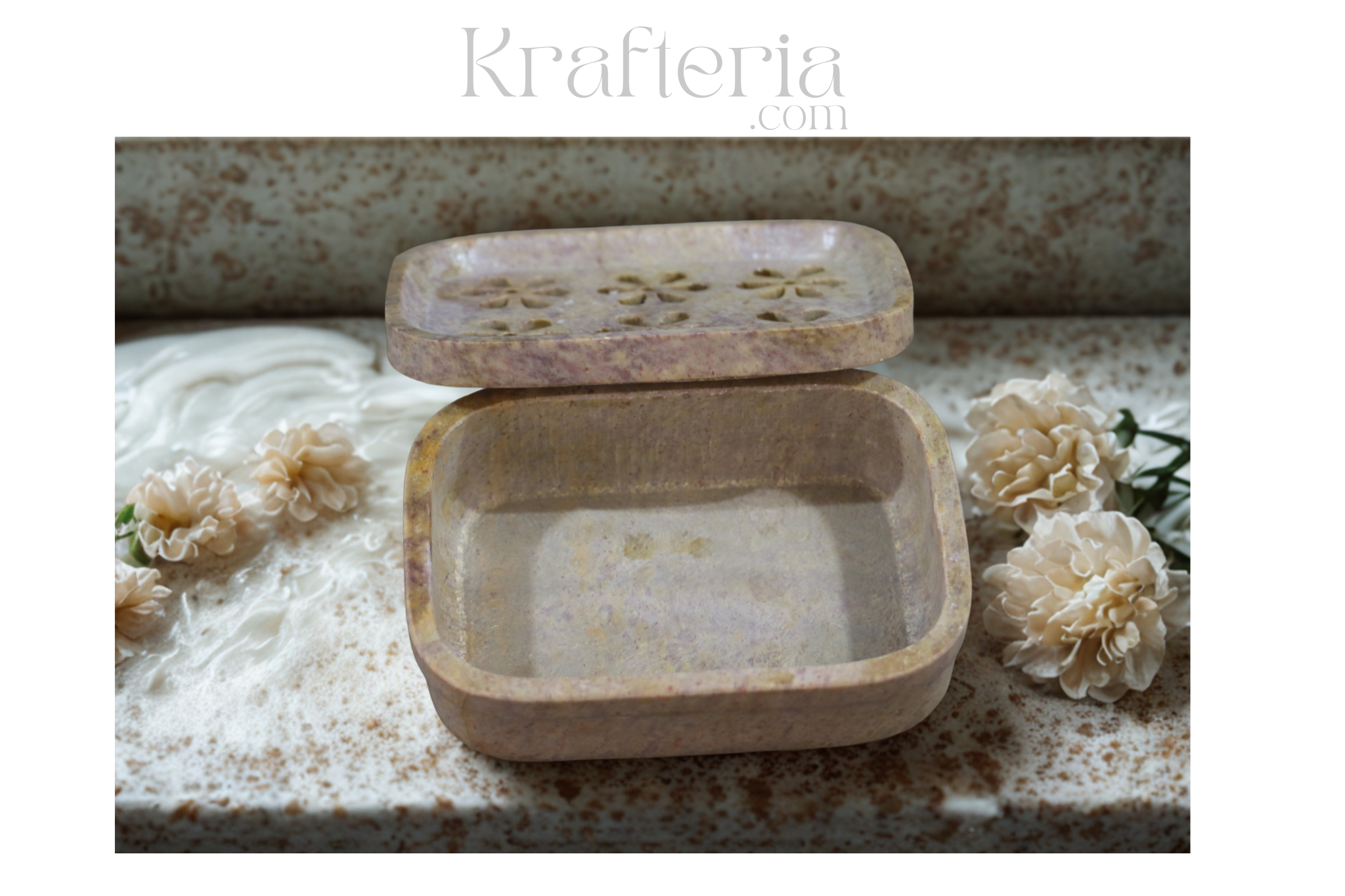 Handcrafted Marble Soap Box – Classic & Durable Design