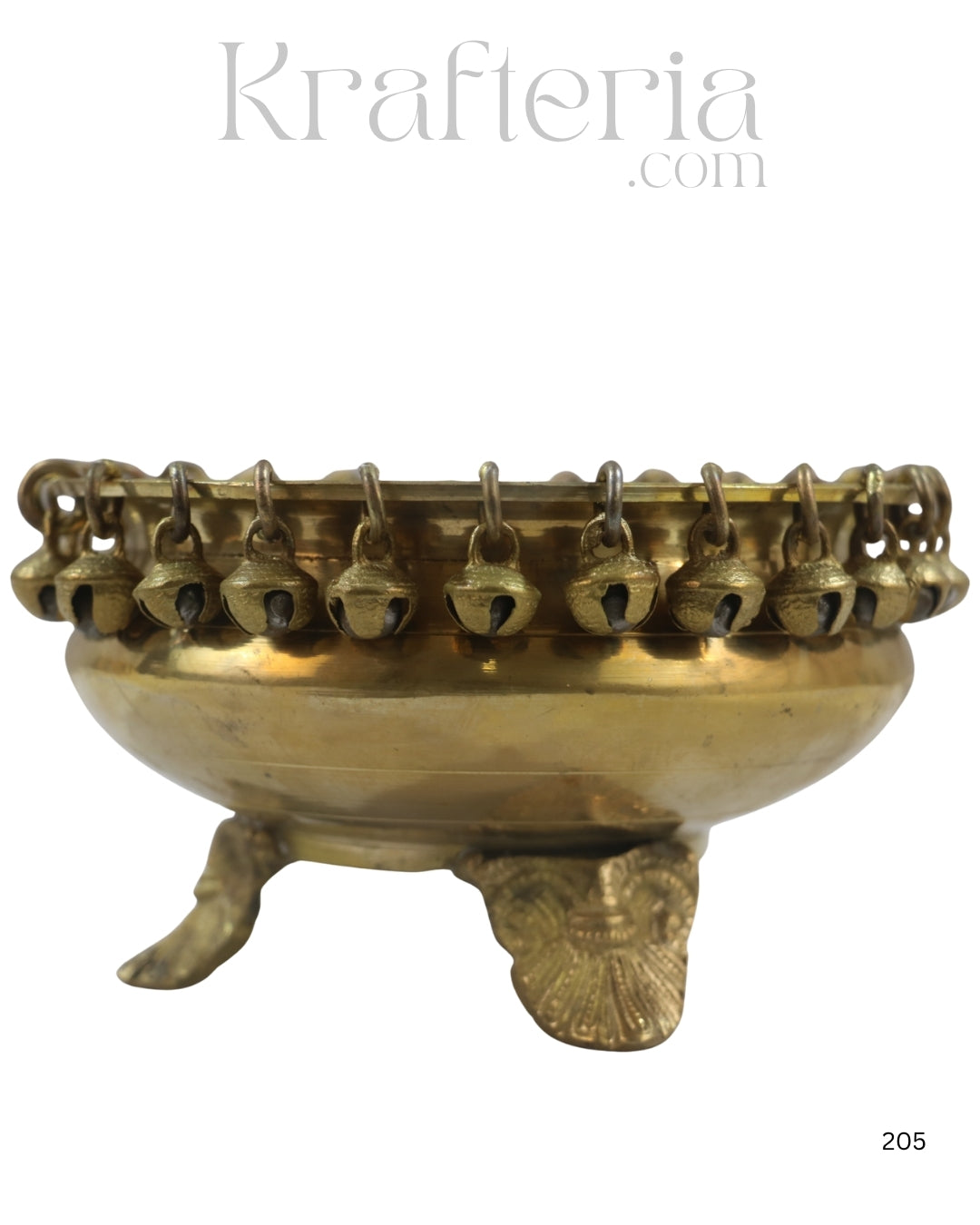 Decorative Brass Urli Bowl for Home, Temple, or Gifting