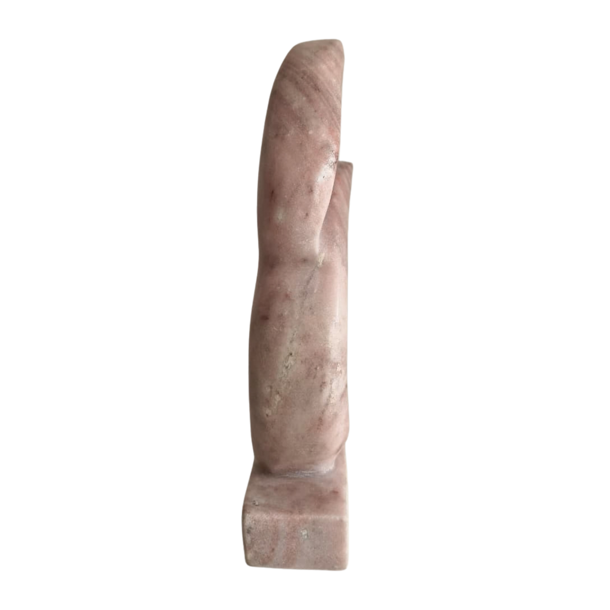 Flame Form Marble Sculpture – Hand-Carved Stone Accent for Modern Spaces   Marble