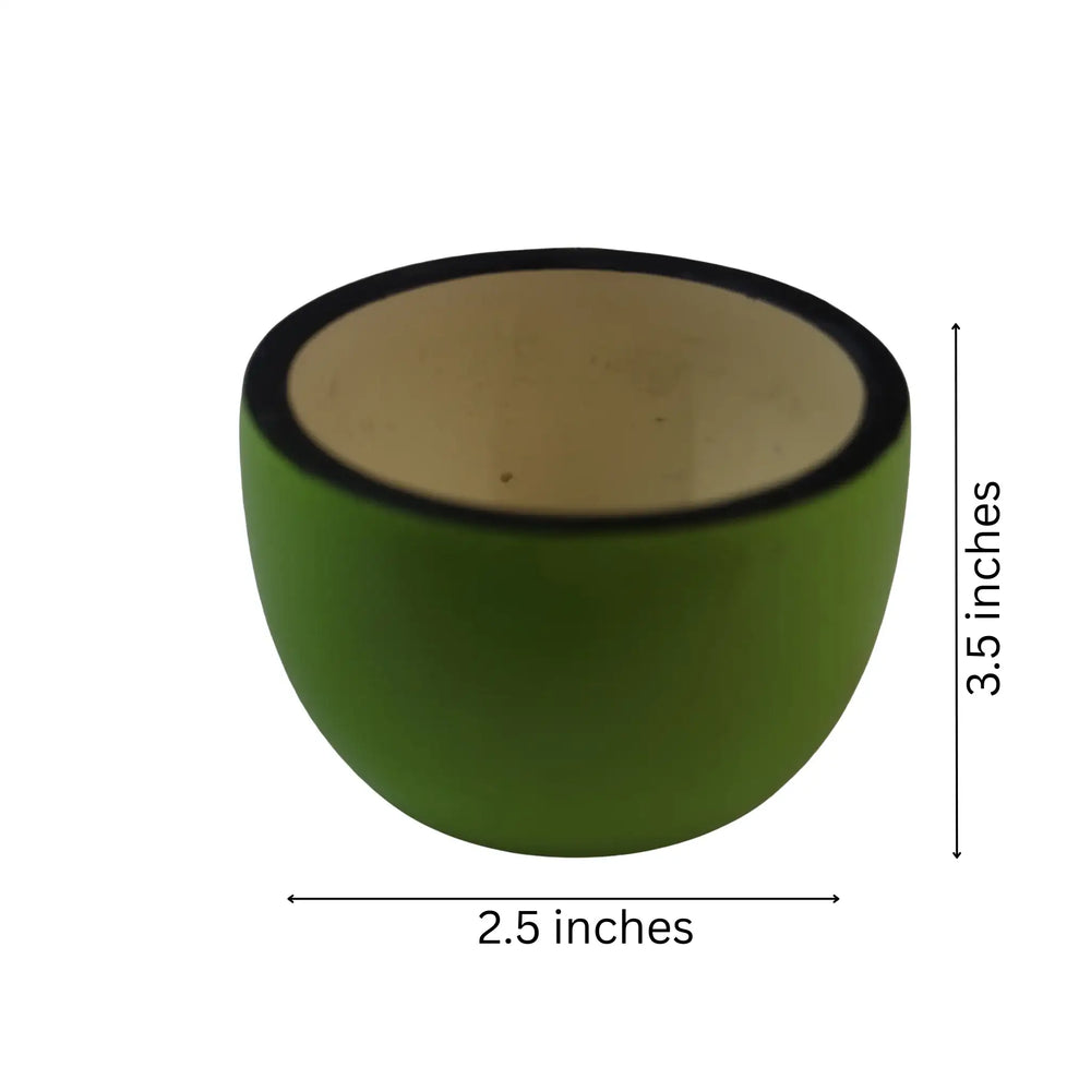 Simple plain wooden bowls finished in eco-friendly polish
