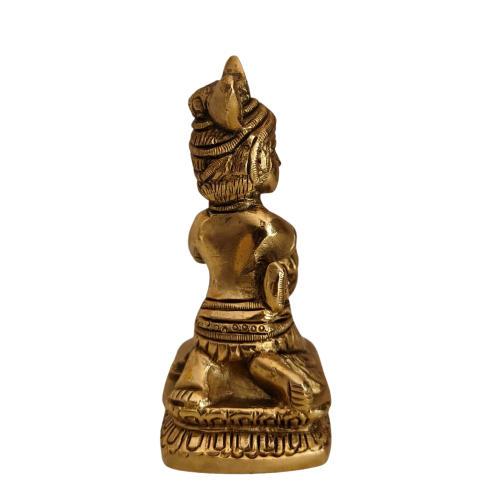 Brass Butter Krishna Idol (Makhan Chor) for Home & Pooja Decor   Brass Artwork