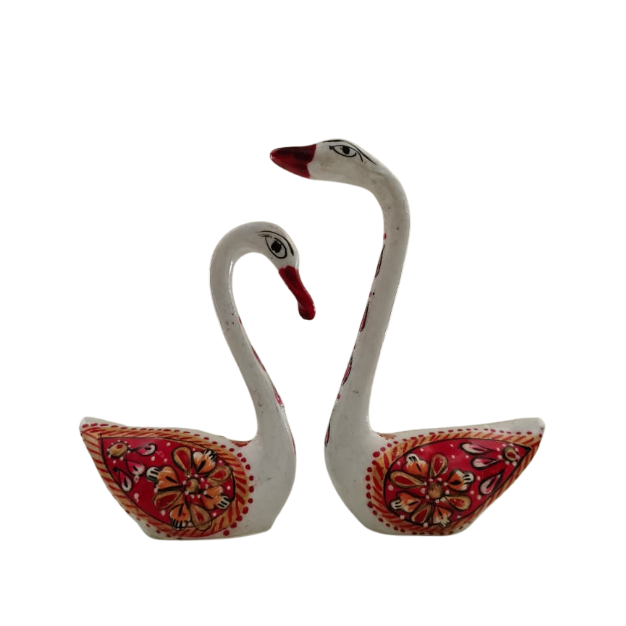 Hand-Painted Metal Duck Pair | Decorative Home Showpiece