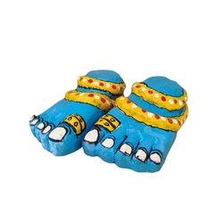 Cheriyal Art Decorative Paduka (Sacred Feet) Showpiece   Cheriyala Art