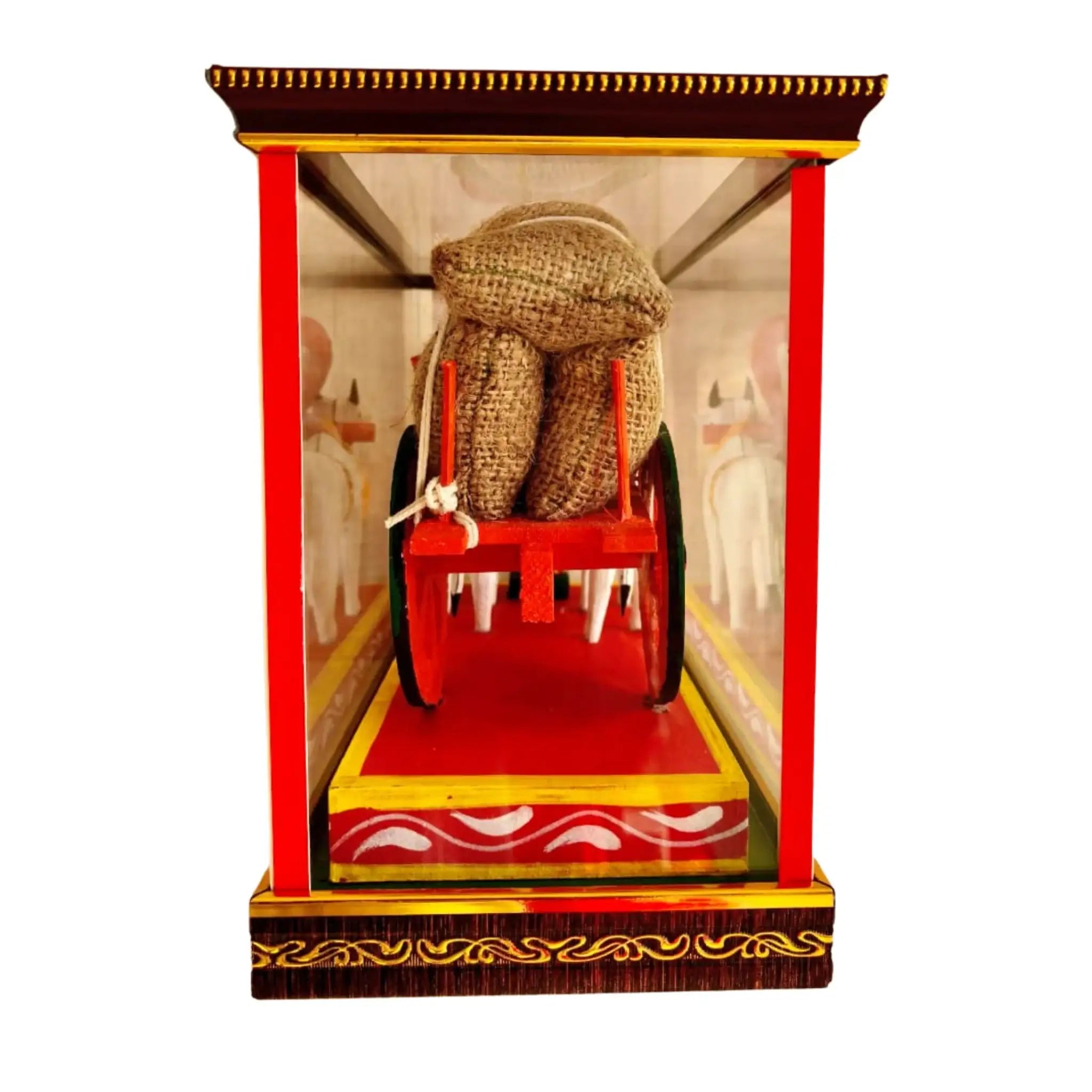 Rural Splendor – Kondapalli Handcrafted Bullock Cart Doll   Kondapalli Lacquerware