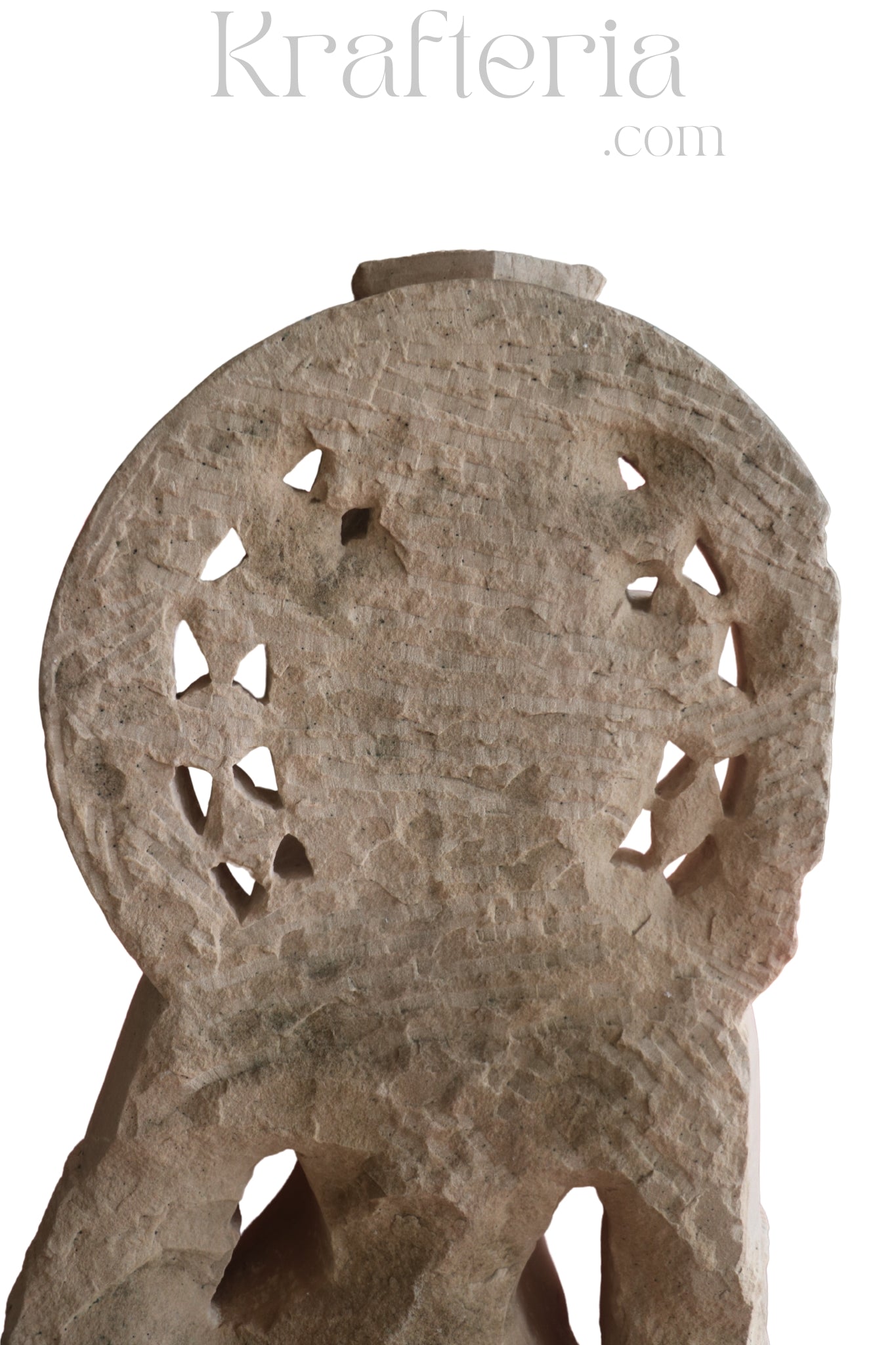 Ancient Indian Sandstone Sculpture of a Divine Being (Deva/Gandharva)