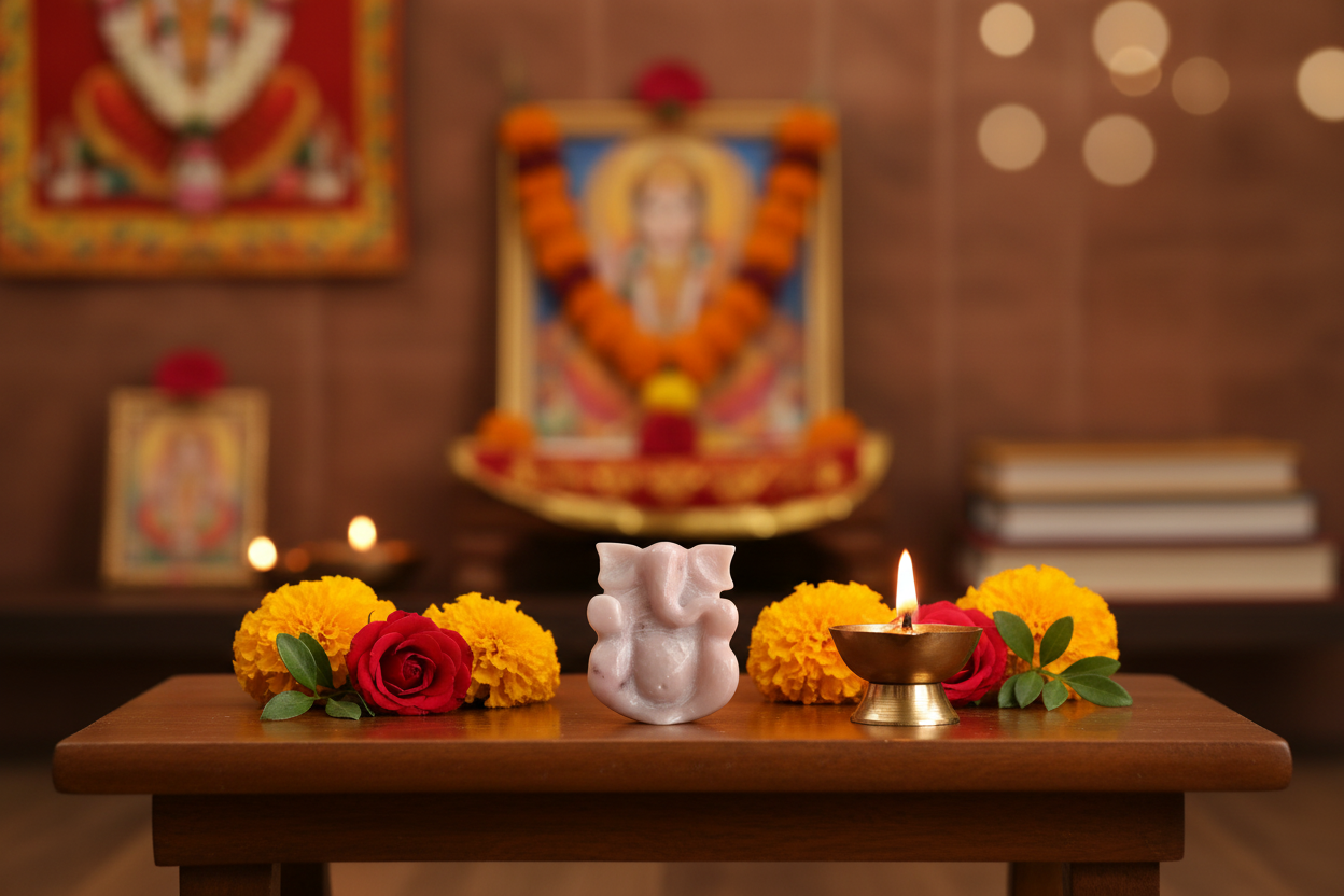 Handcrafted Marble Ganesh Idol – Divine Home Decor   Marble Soft Stone