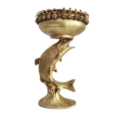 Decorative Brass Fish Urli for Floating Flowers & Candles   Brass Ware