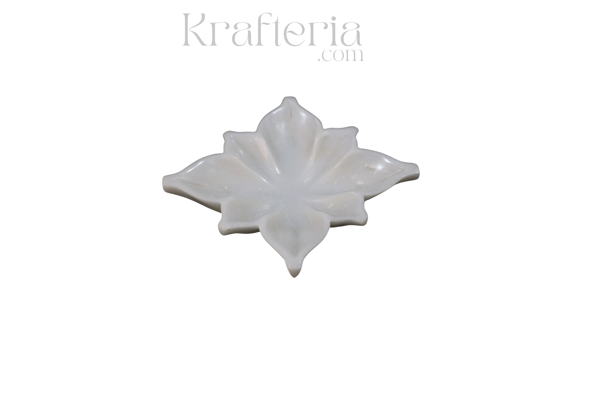Marble Square Lotus Design Tray – Ideal for Festive and Spiritual Use