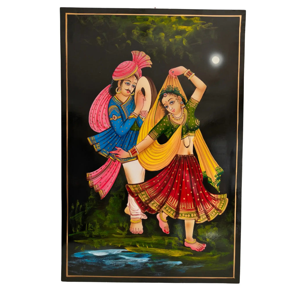 Cultural folk dance couple wall art