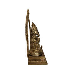 Brass Ganesha Idol with Arch Religious House Decor   Religious Idol