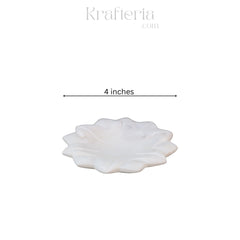 Handcrafted Marble Lotus Urli – Decorative Floral Bowl