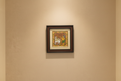 Traditional Farmer Plowing the Field - Cheriyal Folk Art Painting   Cheriyala Painting