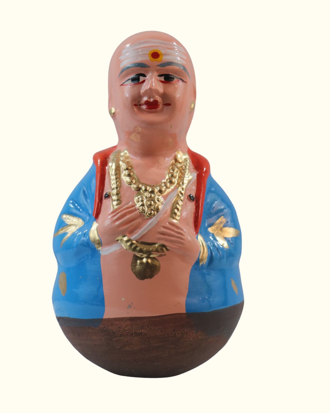 Handcrafted Golu Dolls – Tamil Folk Aachi, Chettiyar, Grandparents Set
