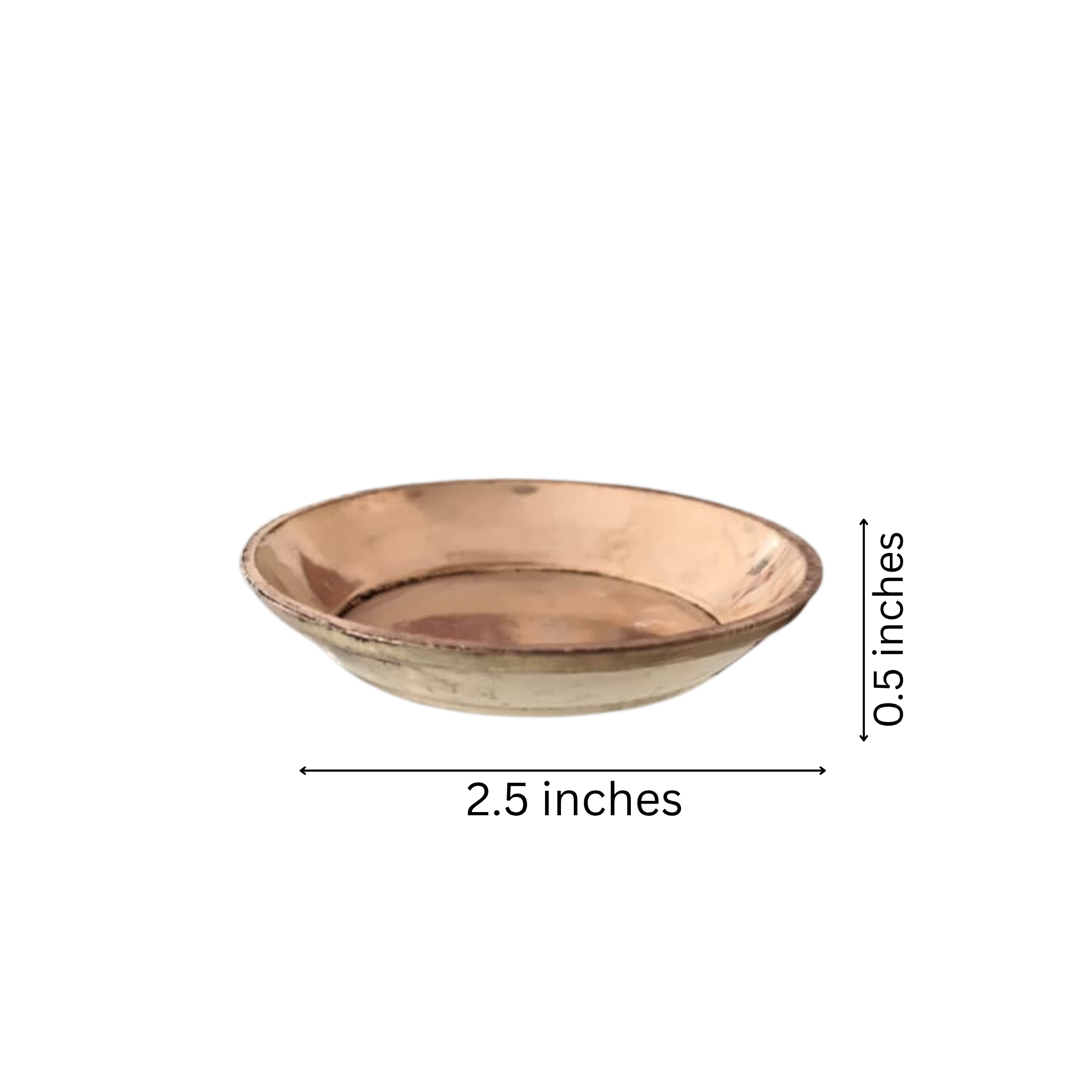 Small Brass Puja Plate - Traditional Ritual Offering Bowl