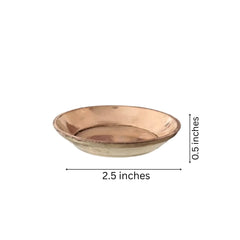 Small Brass Puja Plate - Traditional Ritual Offering Bowl   Brass Ware