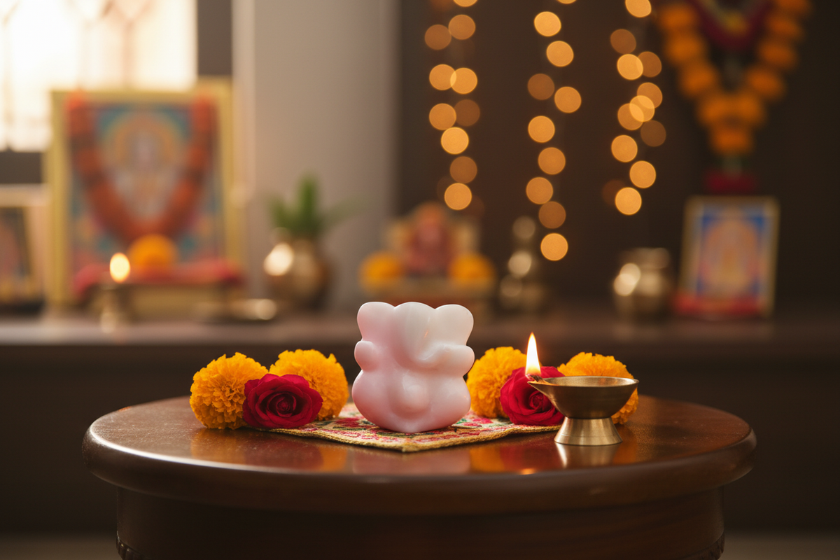 Handcrafted Marble Ganesh Idol – Divine Home Decor   Marble Soft Stone
