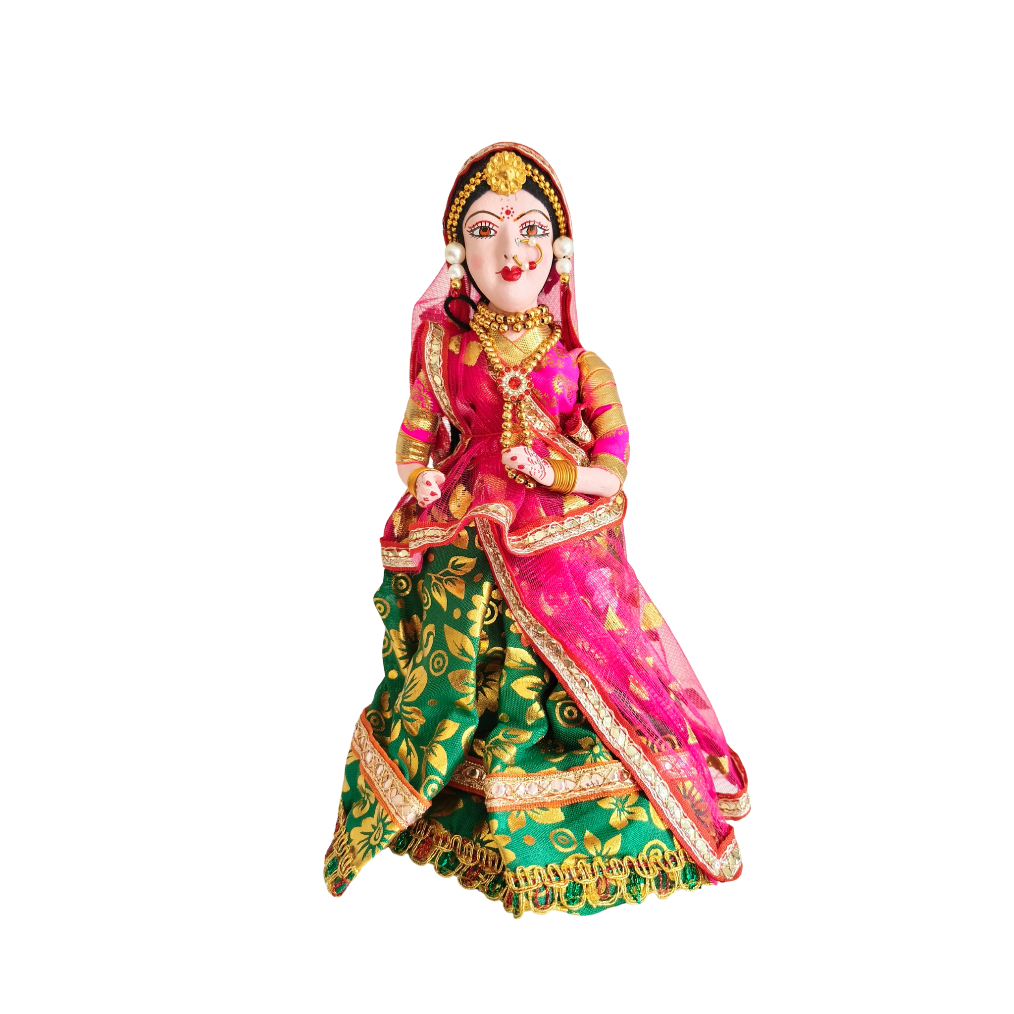 Traditional Indian Bride Doll Figurine