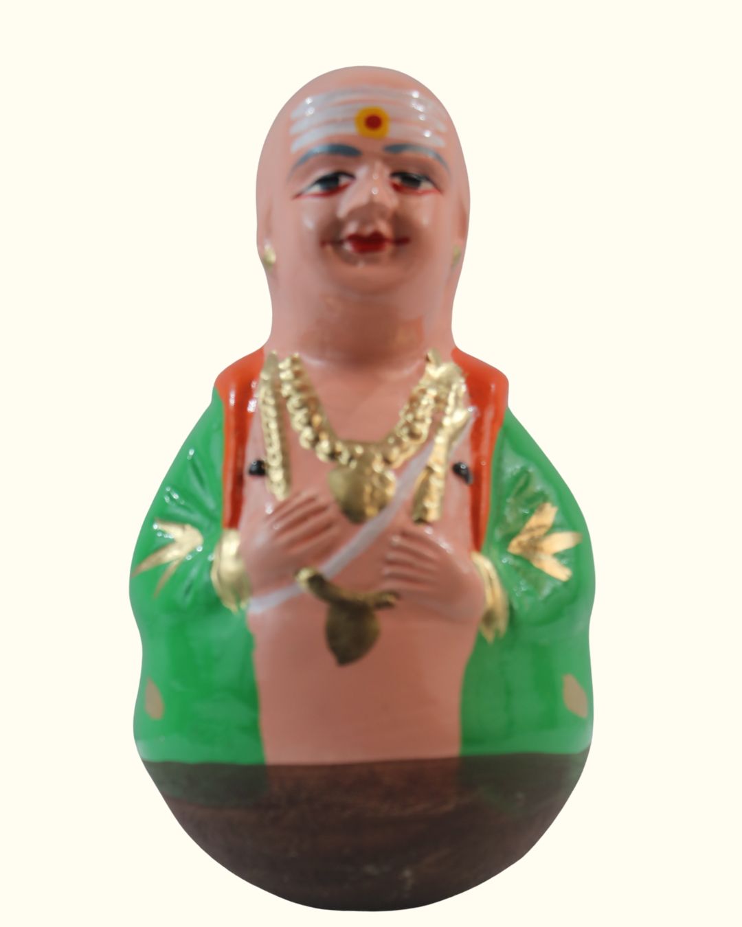 Handcrafted Golu Dolls – Tamil Folk Aachi, Chettiyar, Grandparents Set