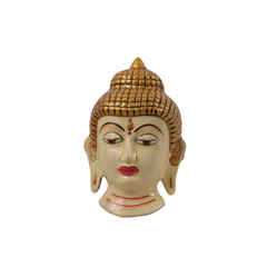 Hand-Painted Metal Buddha Hanging – Spiritual Wall Decor