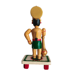 Devotional Decor - Etikoppaka Hanuman with Mace   Etikoppaka Lacquerware