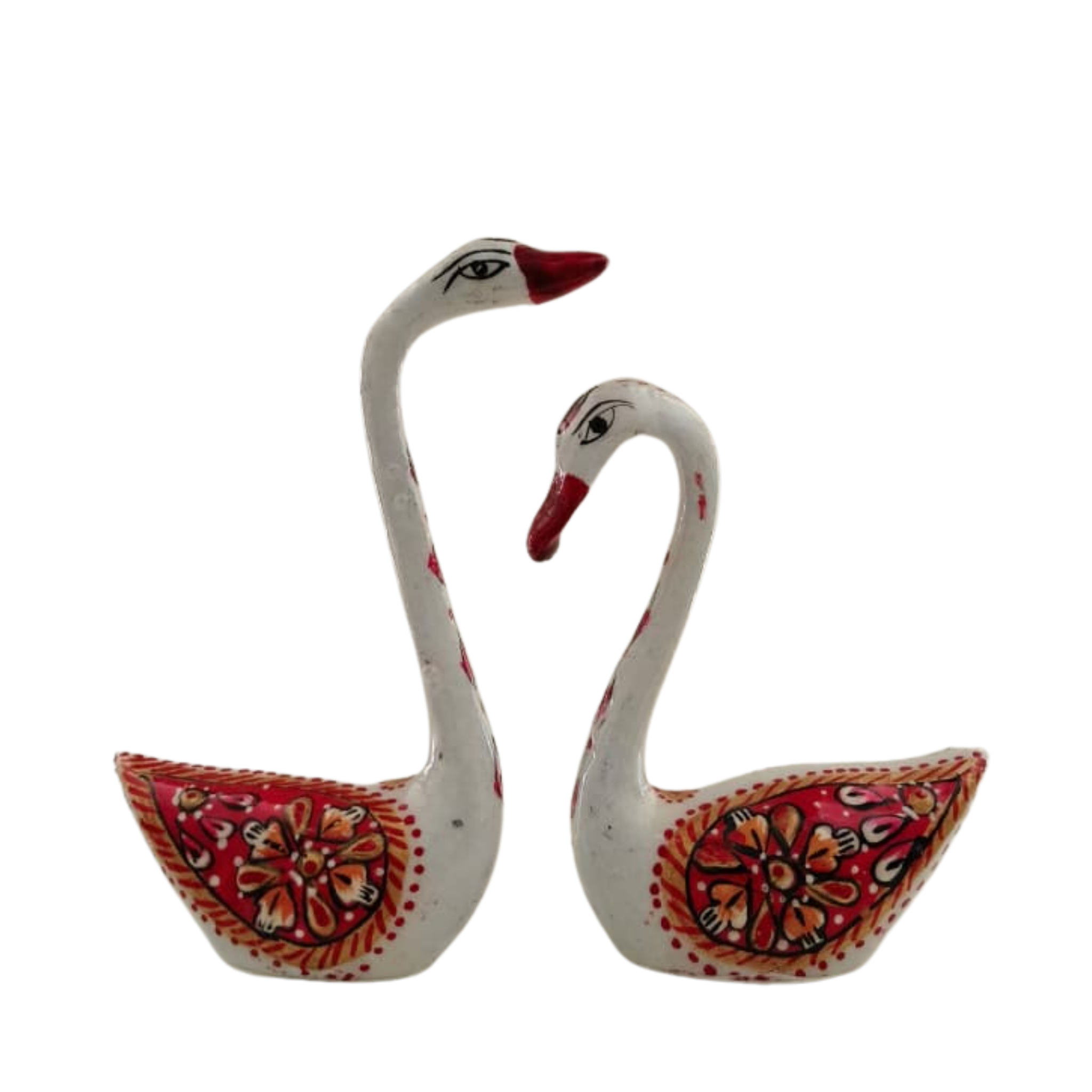 Hand-Painted Metal Duck Pair | Decorative Home Showpiece