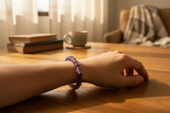 Natural Dream Amethyst Bracelet – Healing Purple Crystal   Fashion