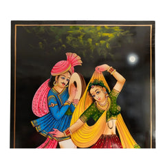 Traditional Folk Dance Couple – Nirmal Painting   Paintings