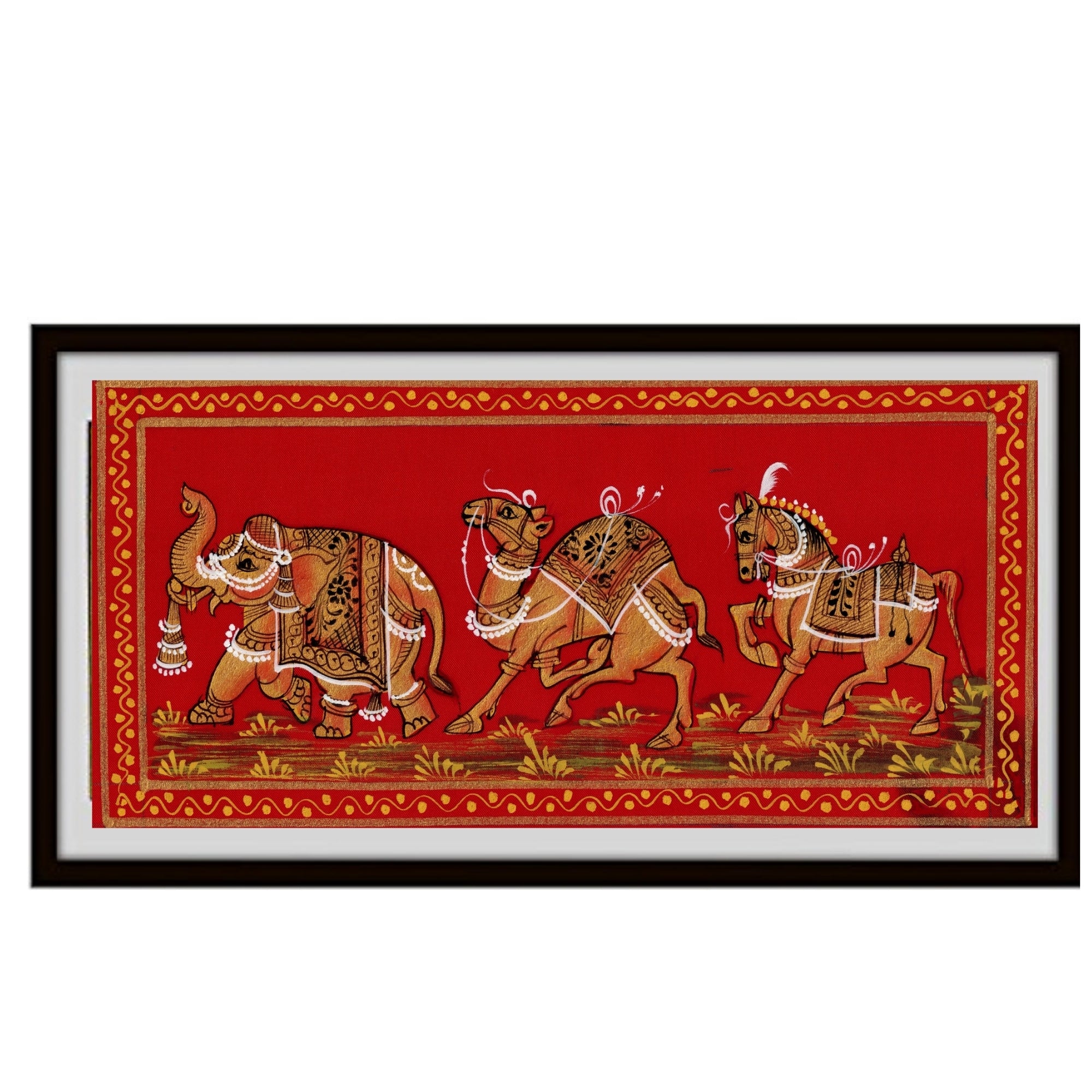 The Kings Royal Escort Miniature Painting