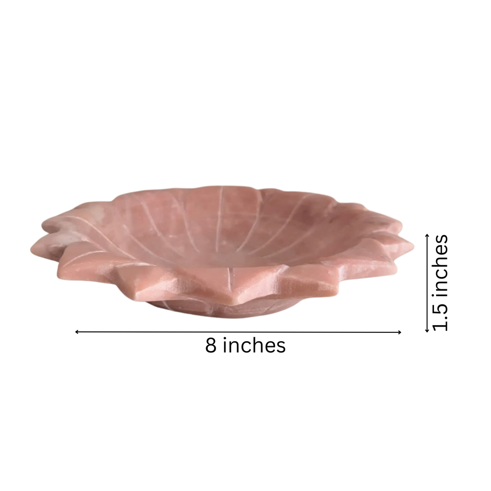 Handcrafted Marble Lotus Urli – Decorative Floral Bowl   Marble Soft Stone