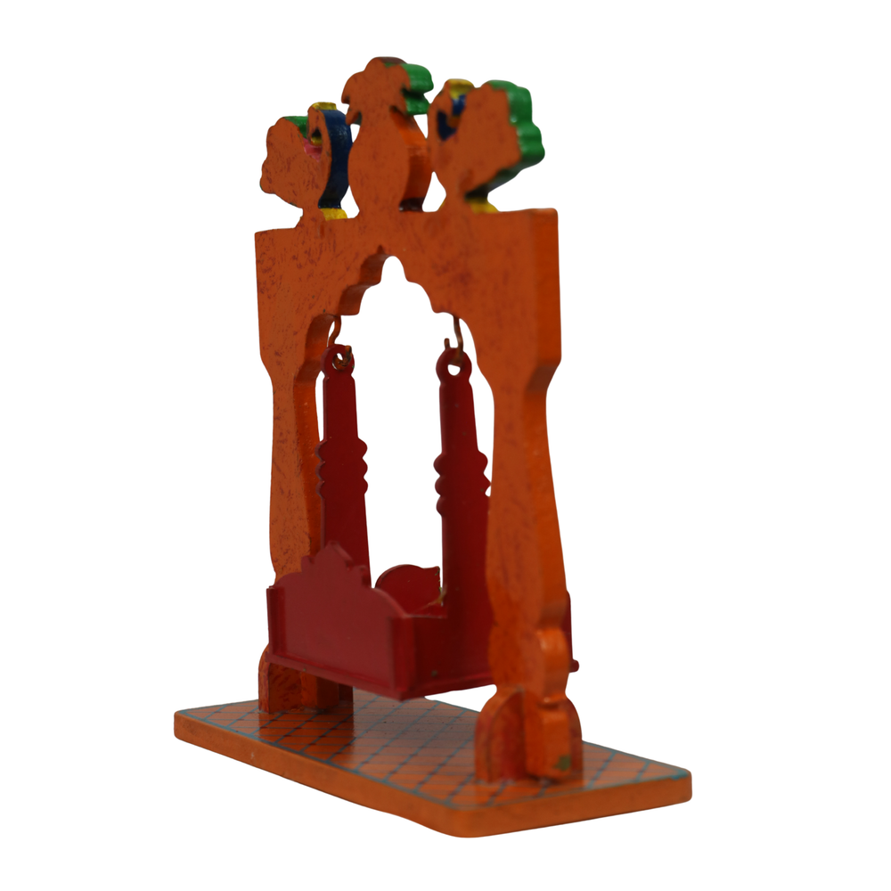 Wooden Jhula – Ethnic Swing Decor for Krishna or Dolls   Wooden Lacquerware