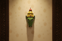 Cheriyal Varahi Mata Face Mask Wall Hanging – Telangana Art Decor   wall decor