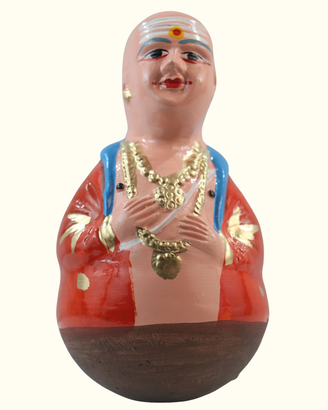 Handcrafted Golu Dolls – Tamil Folk Aachi, Chettiyar, Grandparents Set