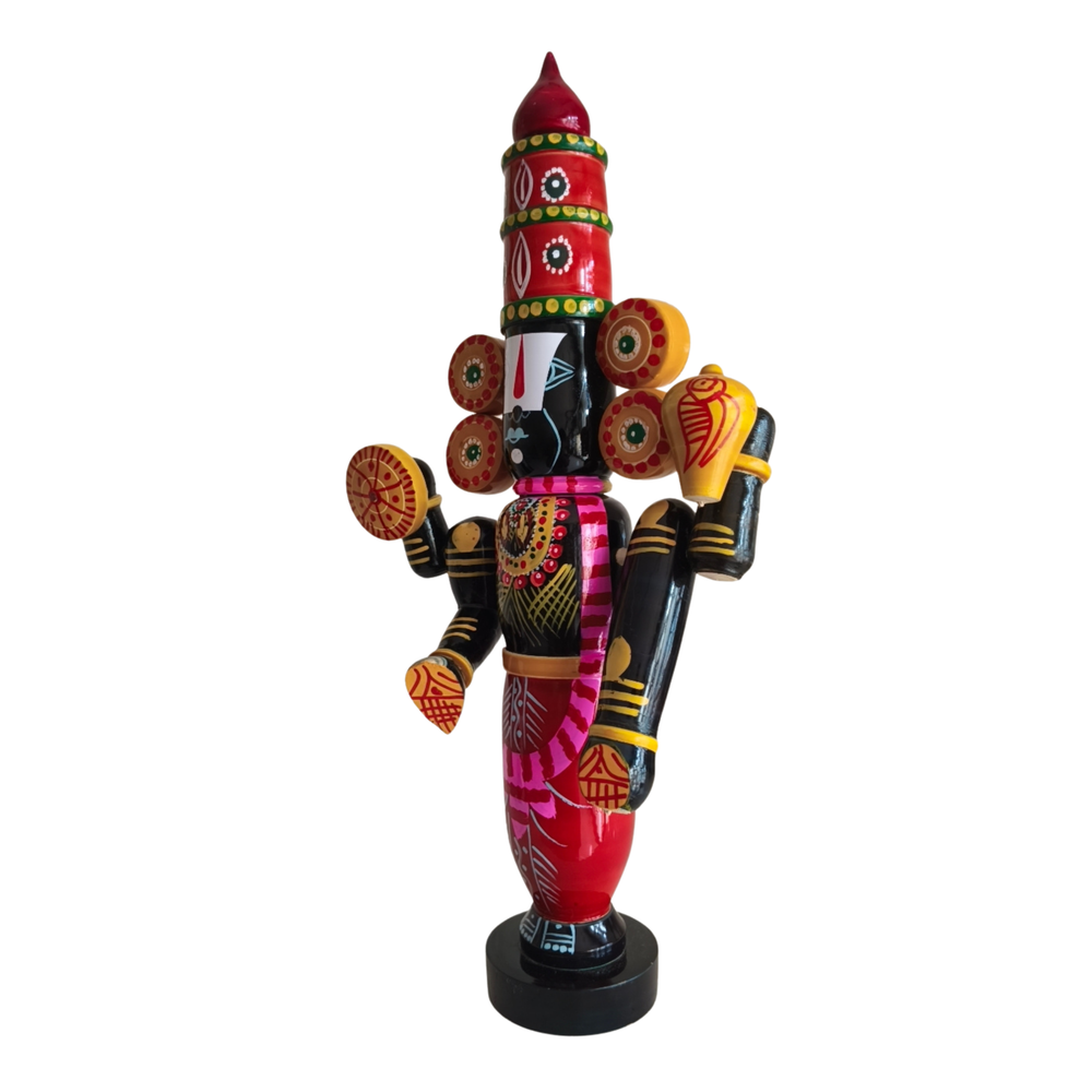 Sacred Etikoppaka Balaji Wooden Statue – A Handcrafted Symbol of Devotion   Etikoppaka Lacquerware