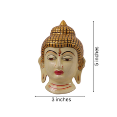 Hand-Painted Metal Buddha Hanging – Spiritual Wall Decor