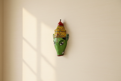Cheriyal Varahi Mata Face Mask Wall Hanging – Telangana Art Decor   wall decor