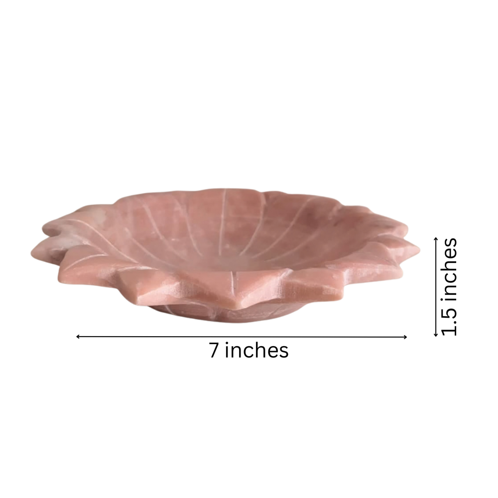 Handcrafted Marble Lotus Urli – Decorative Floral Bowl   Marble Soft Stone