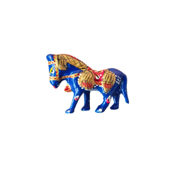 Handmade Metal Blue Horse | Artistic Home Decor Figurine