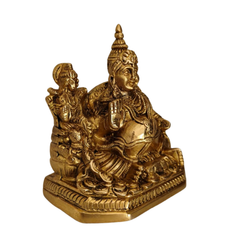 Handcrafted Brass Kuber Idol with Lakshmi – Wealth & Prosperity   Brass Artwork