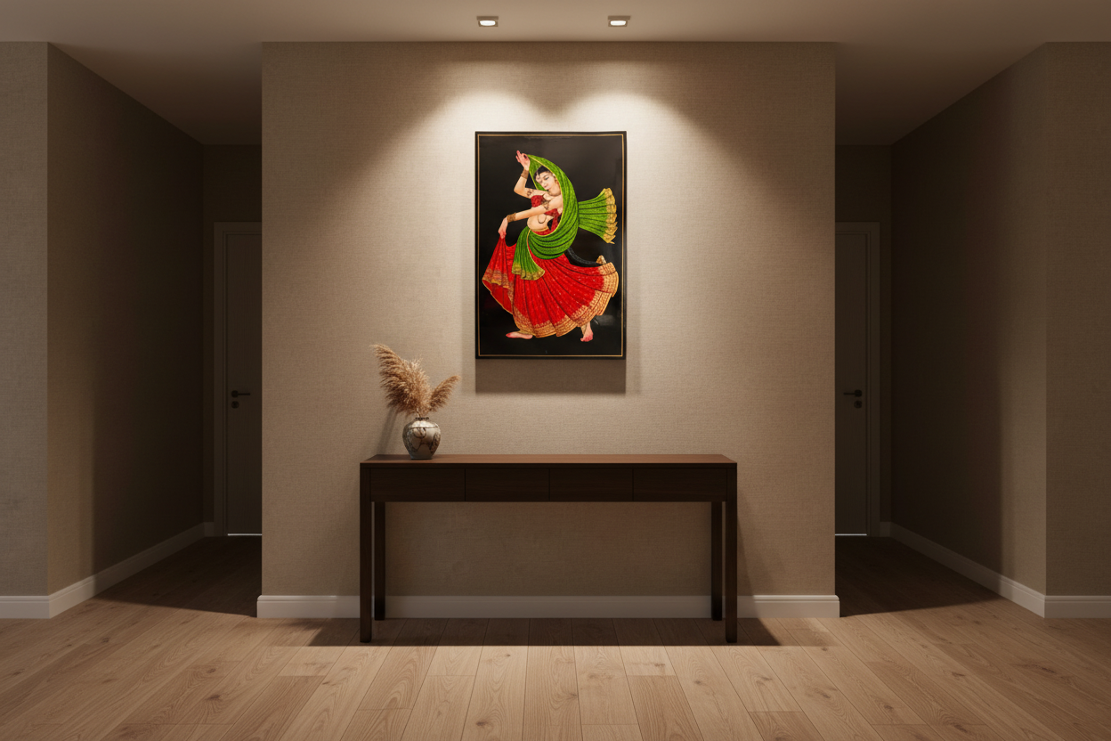 Graceful classical dancer Nirmal painting art