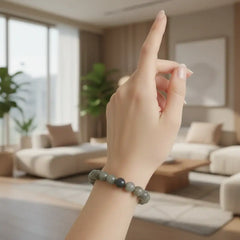 Natural Labradorite Stone Crystal Bracelet – Energy Healing Beaded Bracelet   Fashion