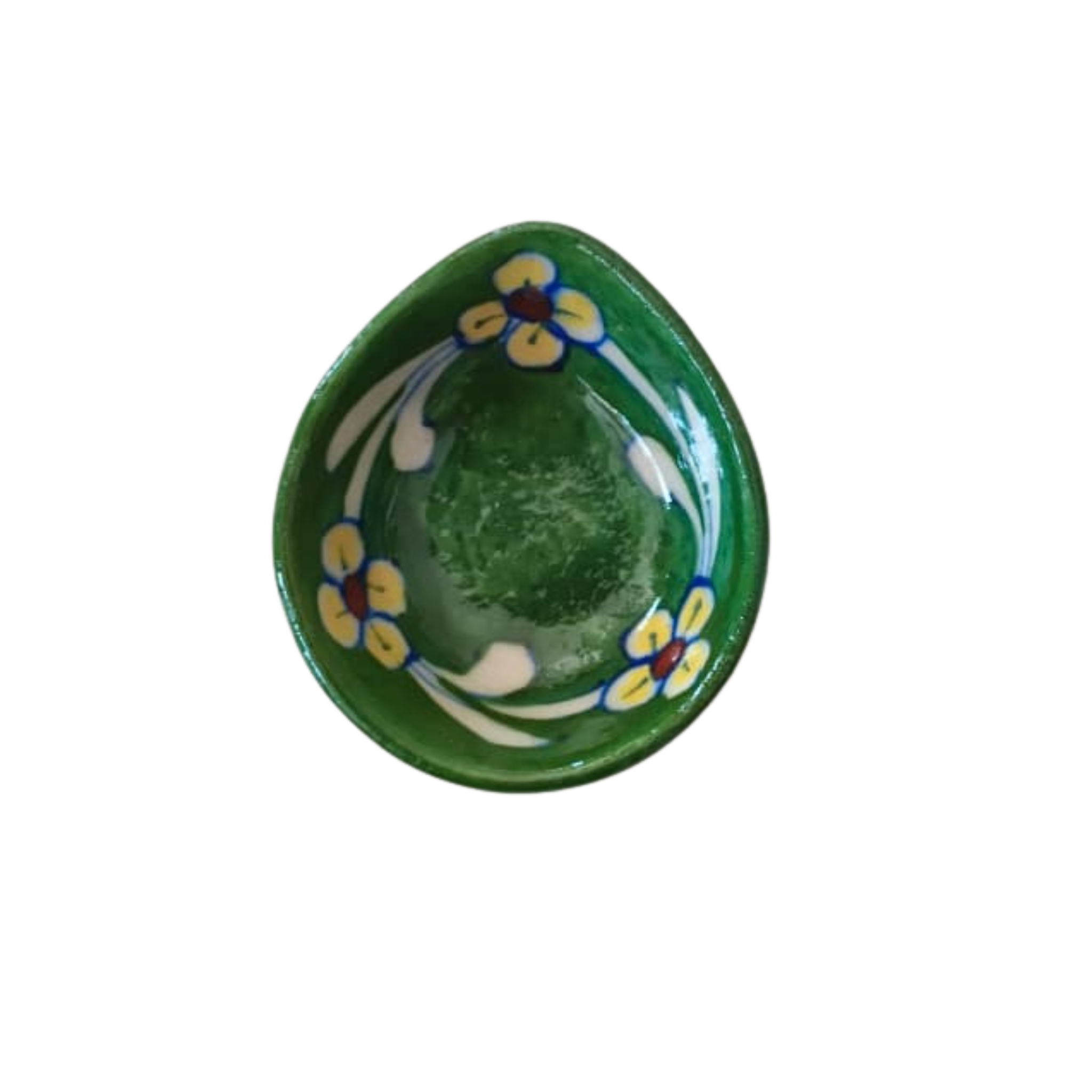 Hand-Painted Blue Pottery Diya | Traditional Oil Lamp