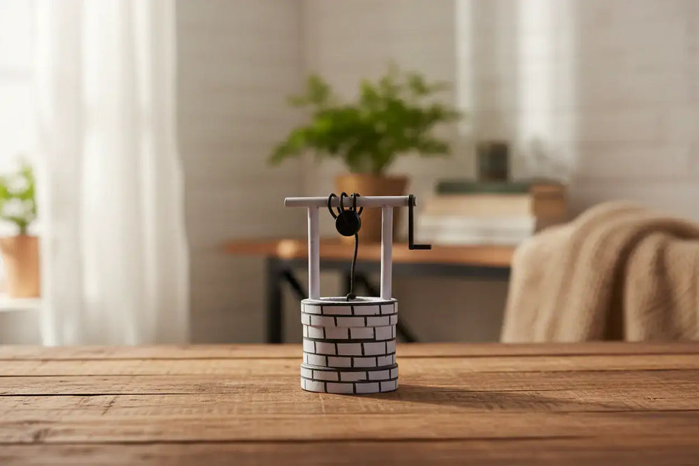 Decorative small well for desk decor