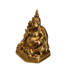 Handcrafted Brass Kuber Idol with Lakshmi – Wealth & Prosperity   Brass Artwork