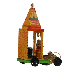 Hand-Painted Shiva Mandir – Traditional Wooden Decorative Temple for Home   Wooden Lacquerware
