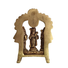 Brass Ram Darbar Idol with Hanuman for Pooja & Home Decor   Brass Ware